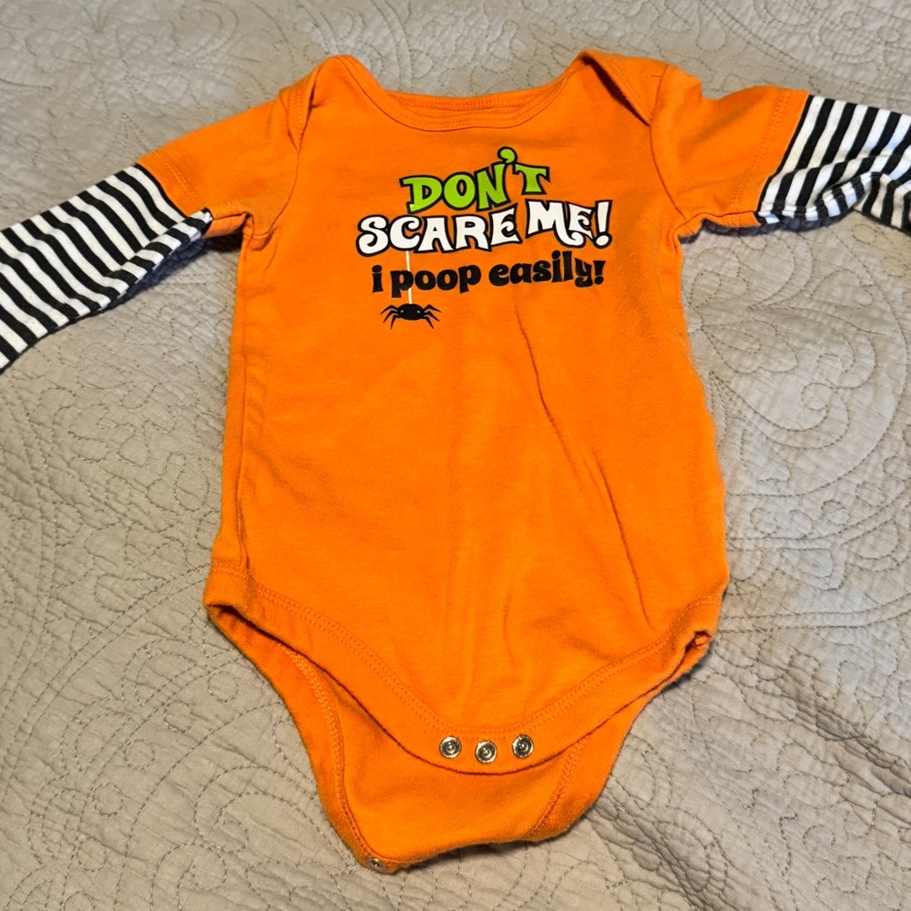 Don’t Scare Me I Poop Easily baby outfit 24M